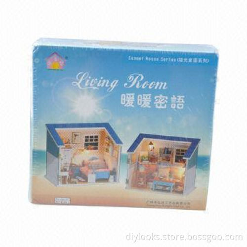 DIY House Model Toy, Creative Gift for Children, OEM Orders Welcomed